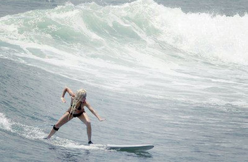 Lady Gaga in a bikini