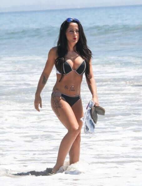 Jenelle Evans in a bikini