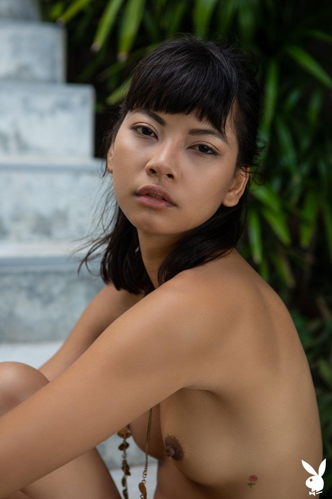 Cara Pin Exotic Babe poses nude for Playboy