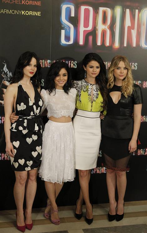 Selena Gomez Spring Breakers photocall in Madrid 2/21/13 