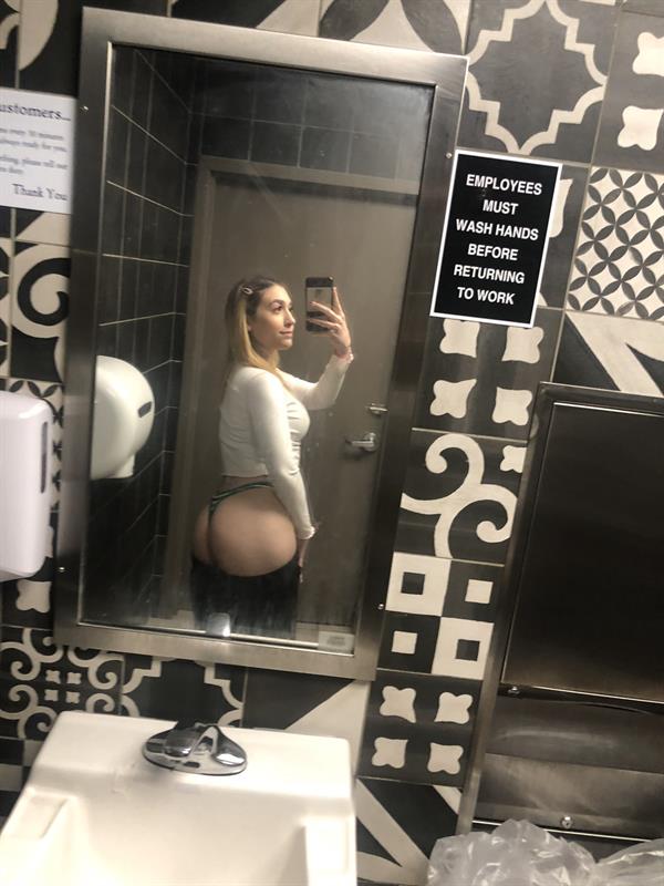 Lexi Grey taking a selfie and - ass