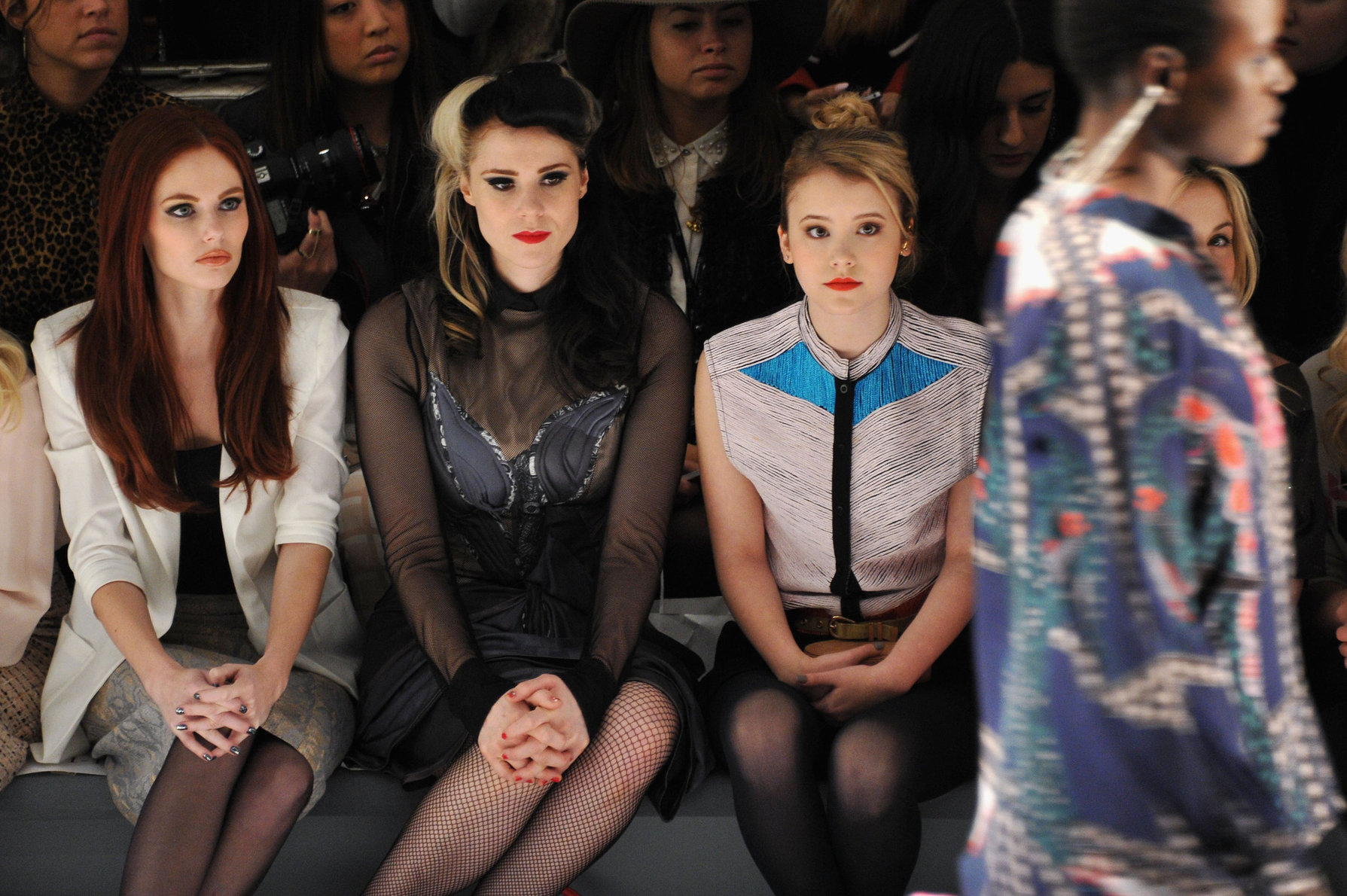 Taylor Spreitler Mara Hoffman Fall 2013 fashion show in New York 2/9/13 