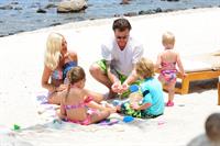 Tori Spelling Celebrates her birthday with family at the St Regis Punta Mita Resort in Mexico (May 20, 2013) 