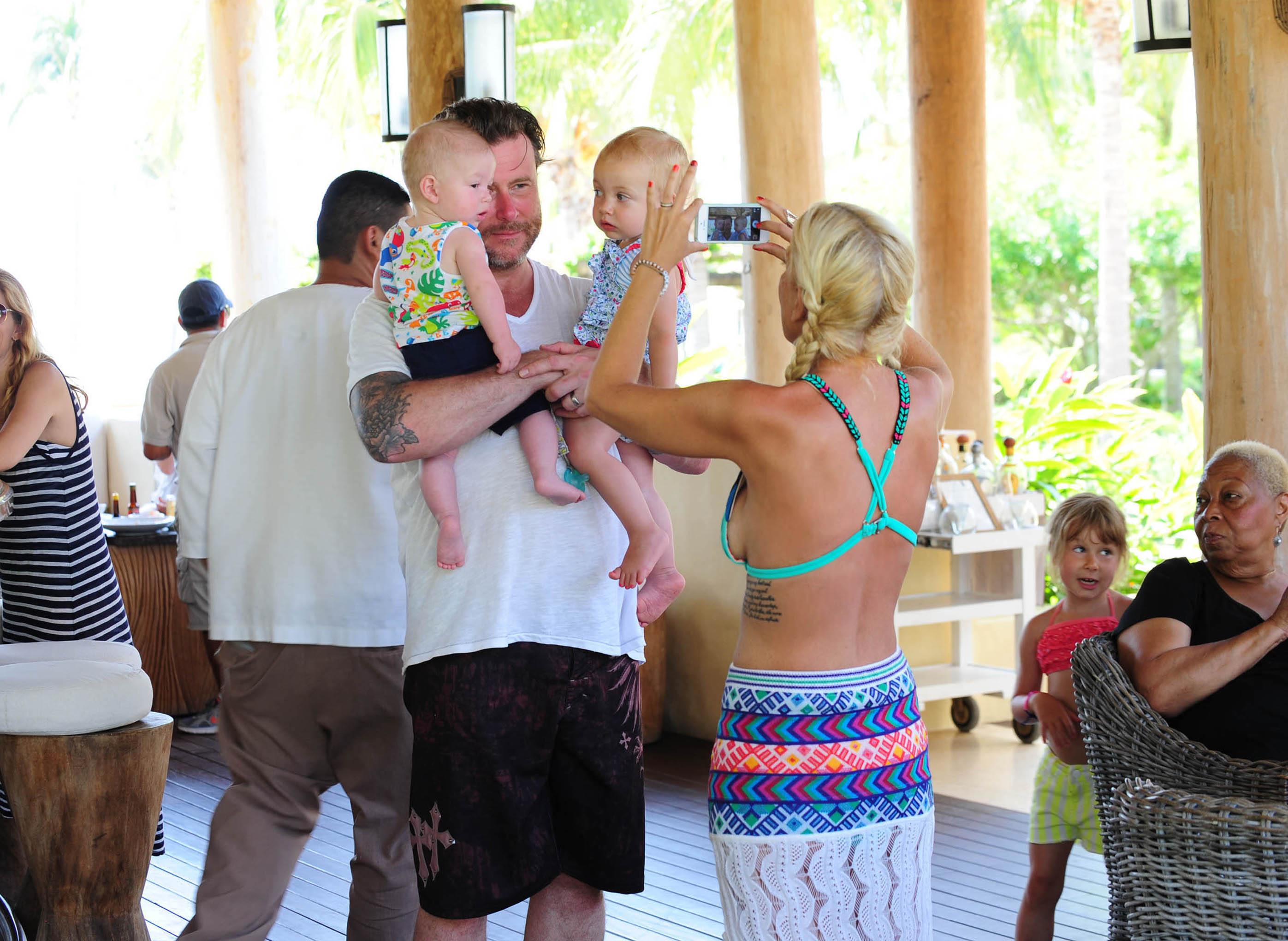 Tori Spelling Celebrates her birthday with family at the St Regis Punta Mita Resort in Mexico (May 20, 2013) 