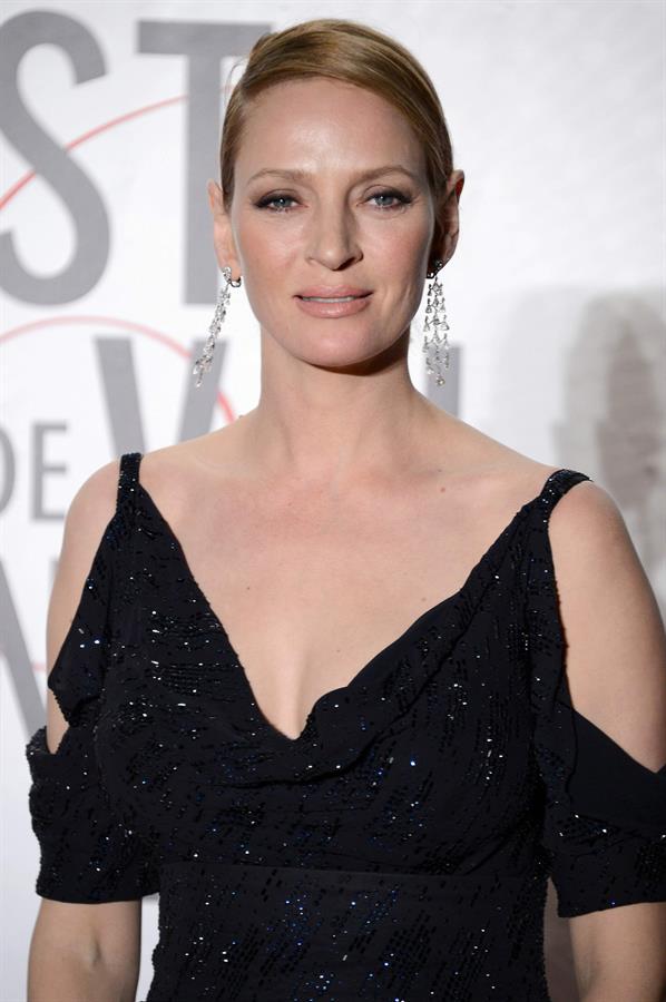 Uma Thurman attends the Palme D'Or Winners Dinner during The 66th Cannes Film Festival May 26, 2013 