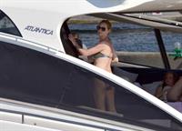 Uma Thurman on a yacht in St Trope July 6, 2013 