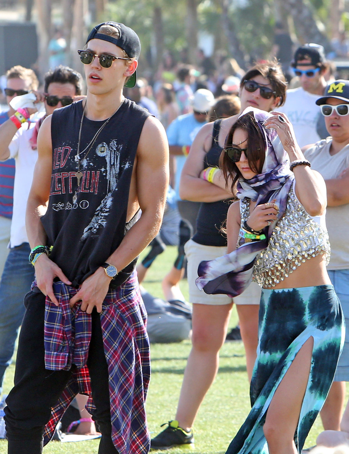 Vanessa Hudgens at Coachella Festival day 3 in Indio on April 14, 2013