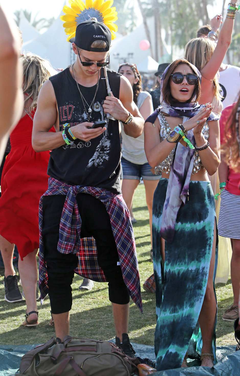 Vanessa Hudgens at Coachella Festival day 3 in Indio on April 14, 2013