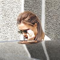 Victoria Beckham leaving London's Vogue Festival in London on April 28, 2013