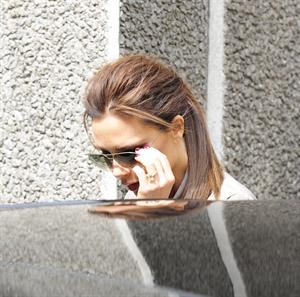 Victoria Beckham leaving London's Vogue Festival in London on April 28, 2013
