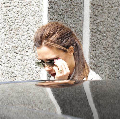 Victoria Beckham leaving London's Vogue Festival in London on April 28, 2013