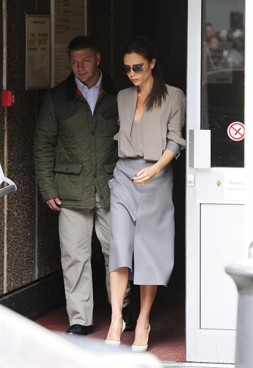 Victoria Beckham leaving London's Vogue Festival in London on April 28, 2013
