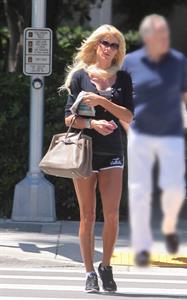 Victoria Silvstedt strolling in Miami Beach on March 21, 2013