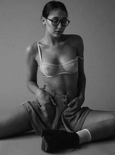 Sam Jann in lingerie