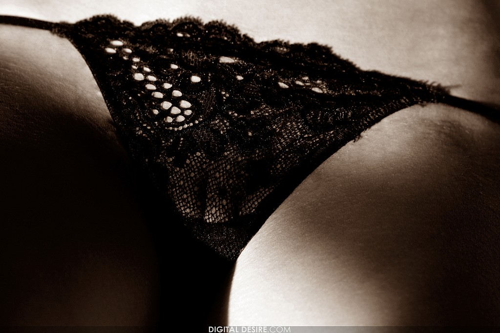 Brea Lynn in a seductive black and white pictorial