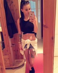 Young hot model Jacqueline Infanger showing off