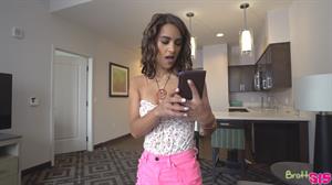 Uma Jolie is a slutty thief and her steprbo wants her to buy his silence with a deep throat BJ and bald pussy fuck fest