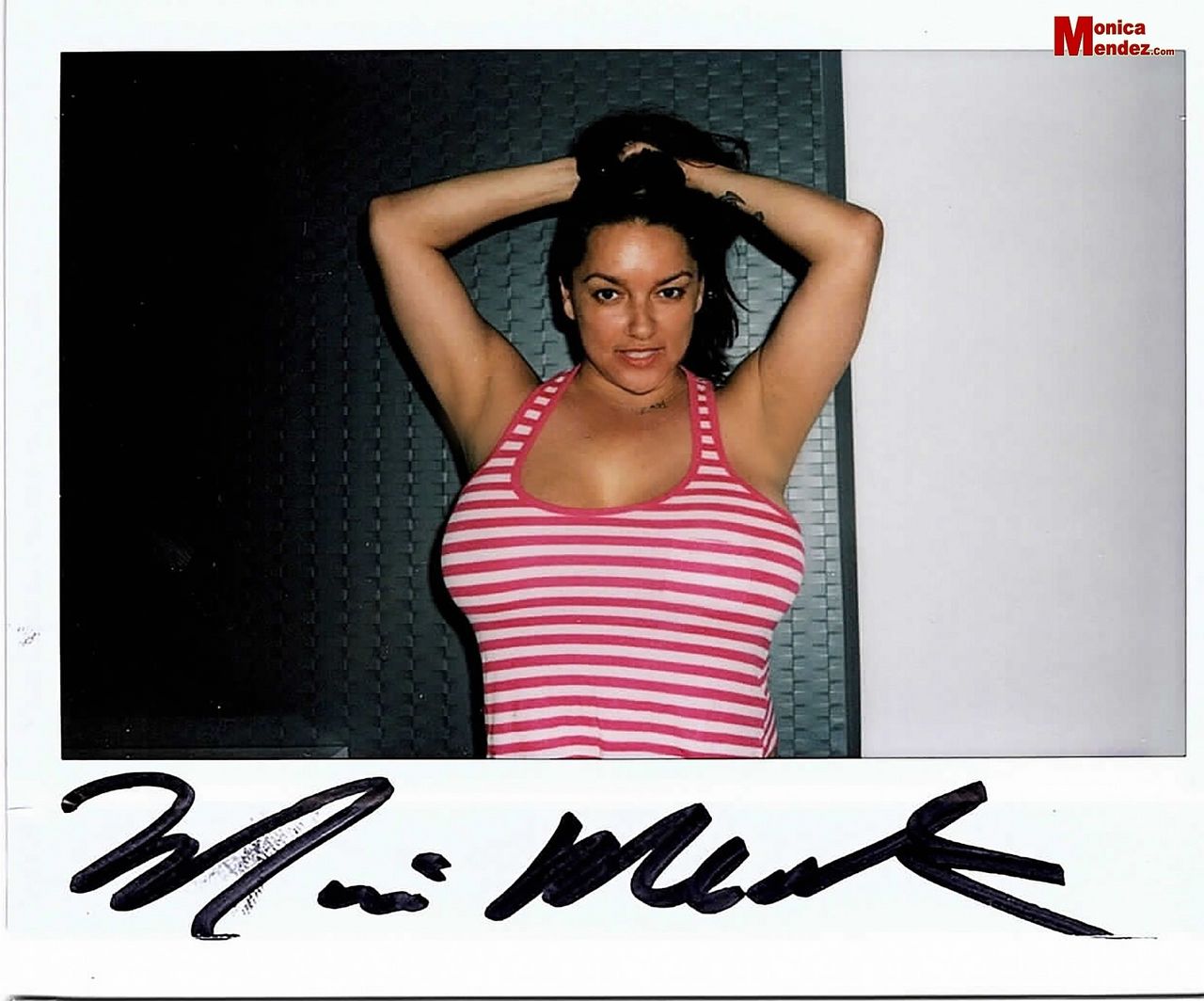 Big breasted Monica Mendez has some naughty polaroids to share with you