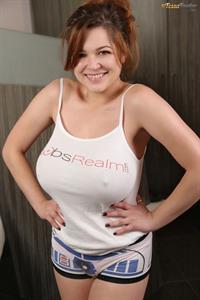 Tessa-Fowler Sexy on Her Boobs Realm Tank Top