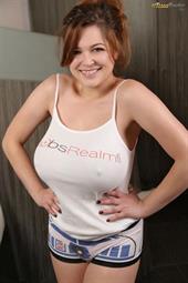 Tessa-Fowler Sexy on Her Boobs Realm Tank Top