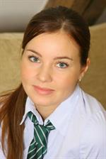  Cute Irena in college uniform with pantyhose 