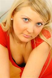  Blonde 'lady in red'!! Oxi looking stunning in her evening dress and black lingerie. 