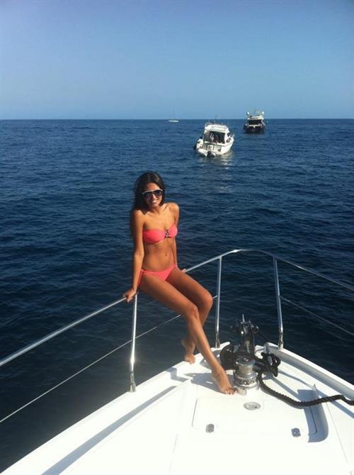 Antonia Iacobescu in a bikini