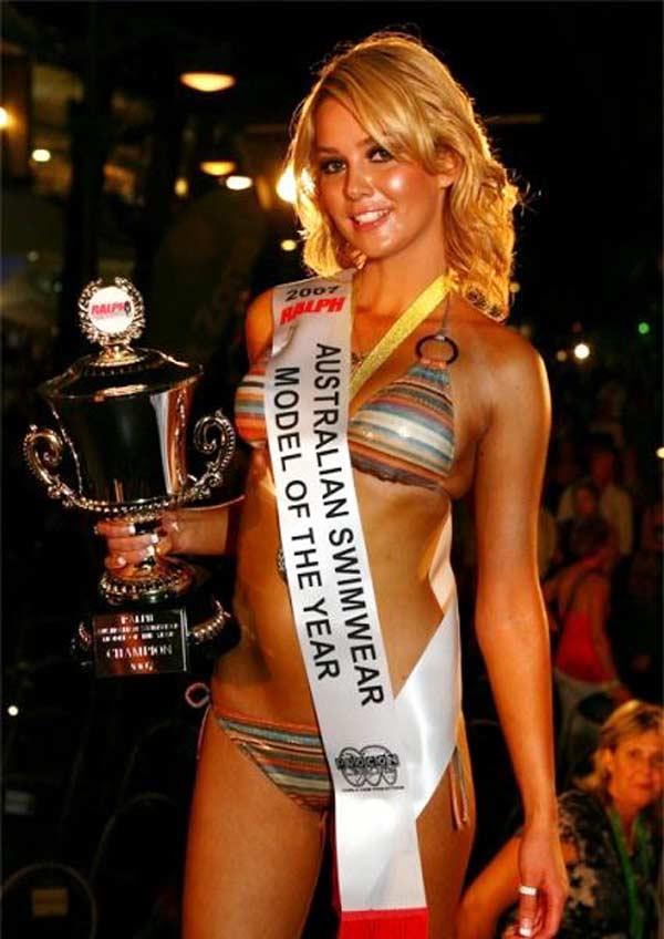 Hayley Pascoe in a bikini