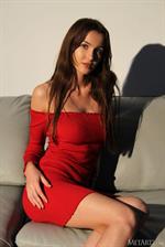Holly Haim Toned Babe in Red