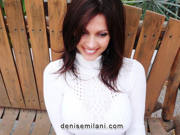 Denise Milani Photoset - White Sweater