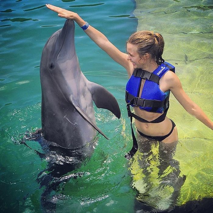 Josephine Skriver in a bikini