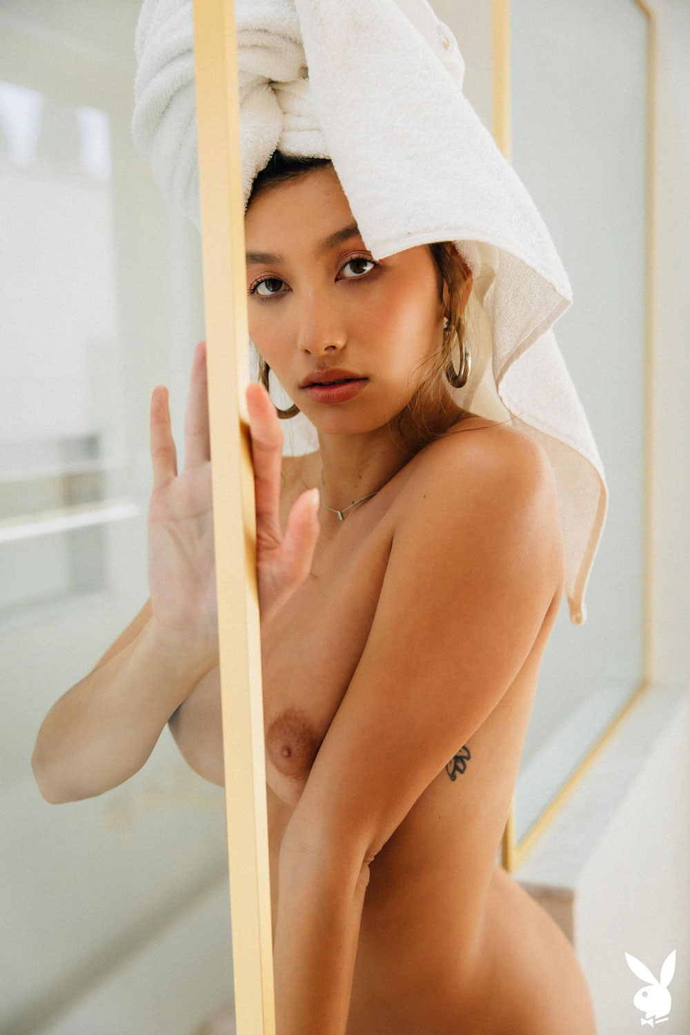 Dominique Lobito in the Bathroom