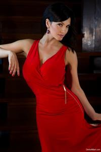 Denise Milani Photoset - RedDress13