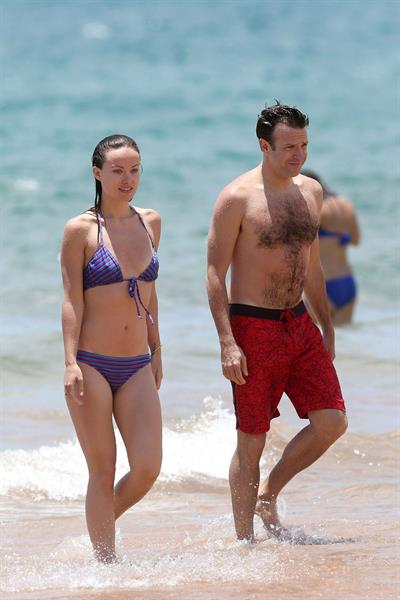 Olivia Wilde on the beach and in the water in Hawaii - May 26, 2013 