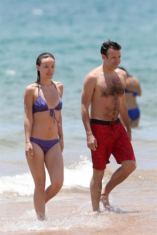 Olivia Wilde on the beach and in the water in Hawaii - May 26, 2013 