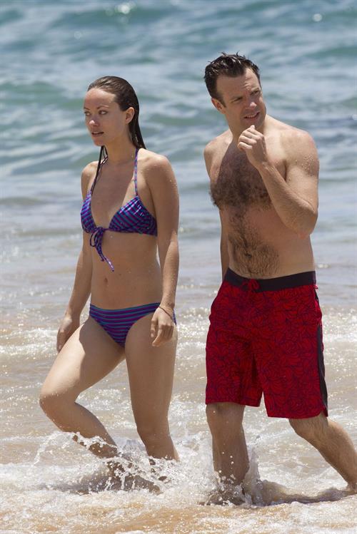 Olivia Wilde on the beach and in the water in Hawaii - May 26, 2013 