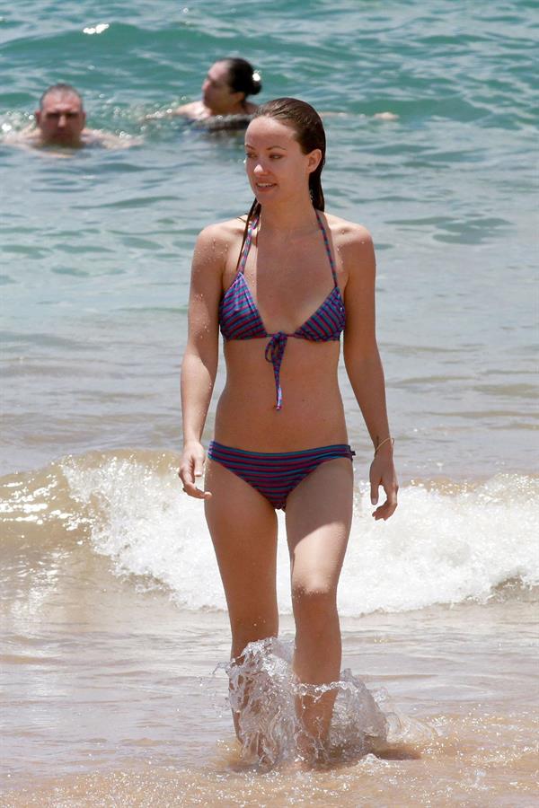 Olivia Wilde on the beach and in the water in Hawaii - May 26, 2013 