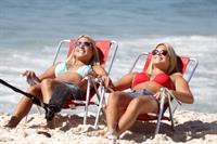 Bia and Branca Feres in a bikini