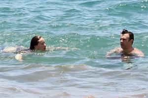Olivia Wilde on the beach and in the water in Hawaii - May 26, 2013 