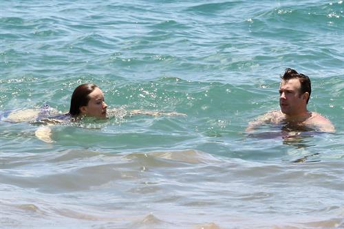 Olivia Wilde on the beach and in the water in Hawaii - May 26, 2013 
