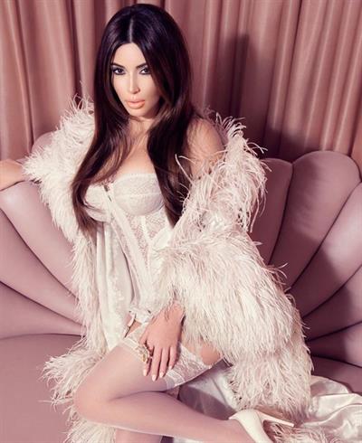 Kim Kardashian in lingerie