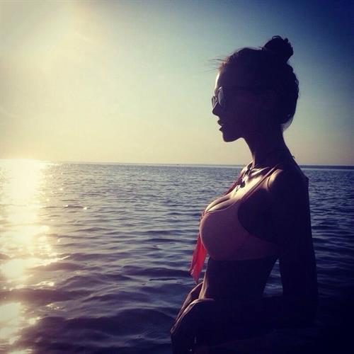 Viktoria Odintsova in a bikini