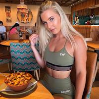 Sexy Olive Workout Outfit