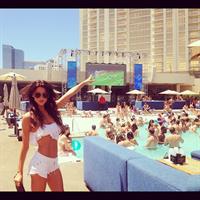 Jacqueline MacInnes Wood in a bikini