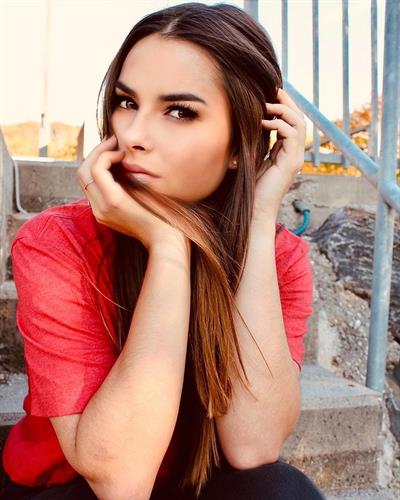 Model Sarah Mühleder, in different settings and shots