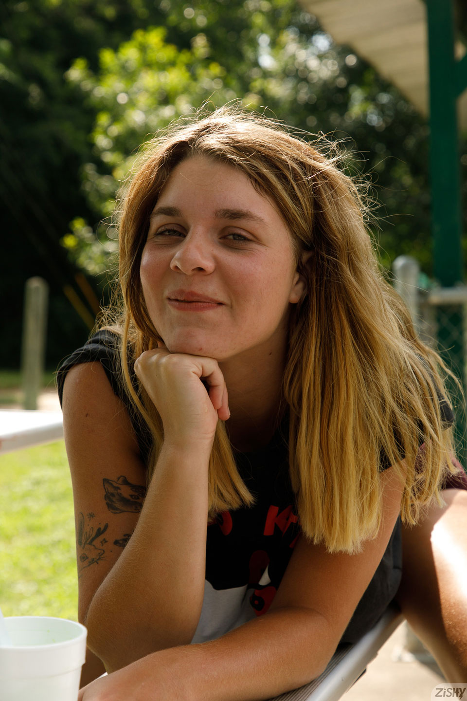 Gabbie Carter Flashing Big Boobs