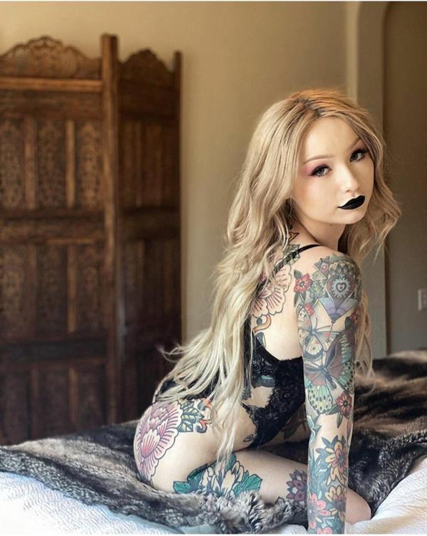 Bae Suicide in lingerie