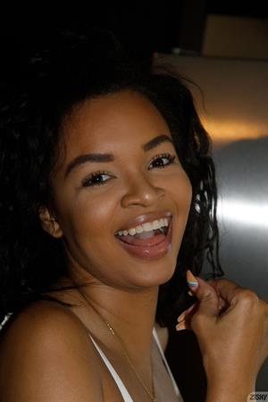 Dee Richards in White Lace