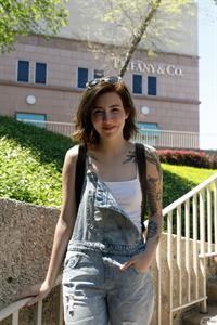 Maggie O Shannon in a Black Lace Bodysuit