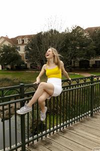 Minka Giertz in a Skirt